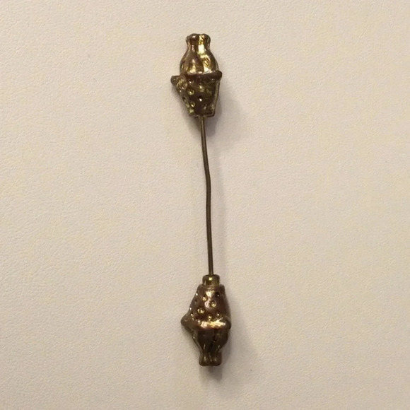 Vintage Boar Stickpin Tie Pin - Boar Heads - Picture 1 of 3